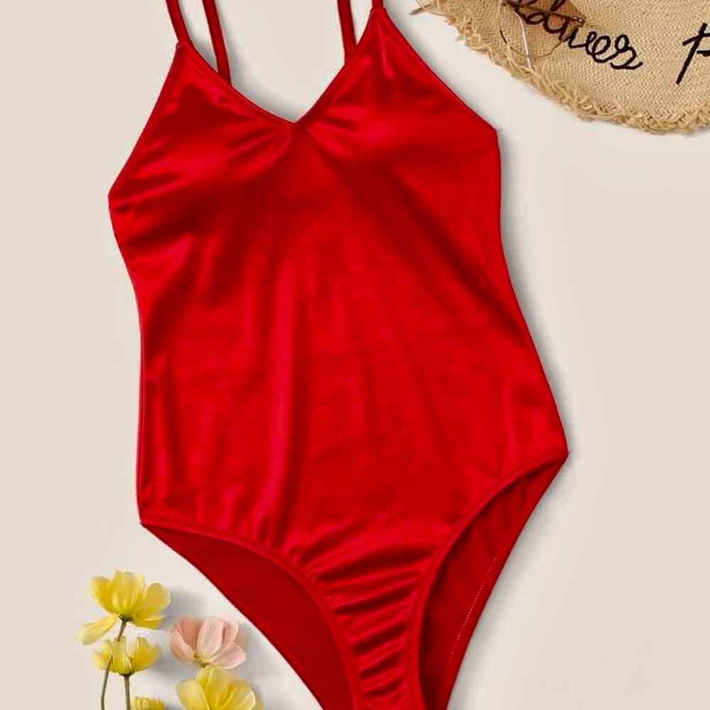 Satin swimsuit